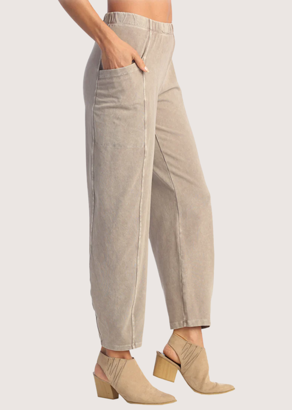 JESS & JANE Slate Cotton Spandex Pants