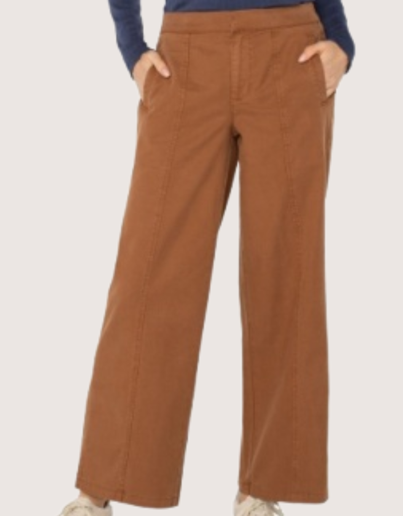 LIVERPOOL LOS ANGELES Wide Leg Trouser w/ Elastic Back wb