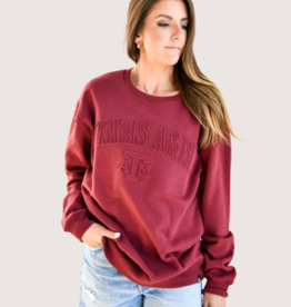 GAMEDAY SOCIAL TAMU Embossed Pullover