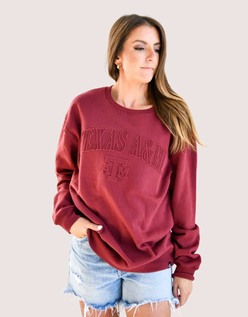 GAMEDAY SOCIAL TAMU Embossed Pullover
