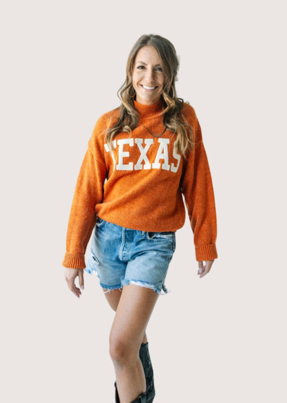 GAMEDAY SOCIAL Texas Varsity Sweater