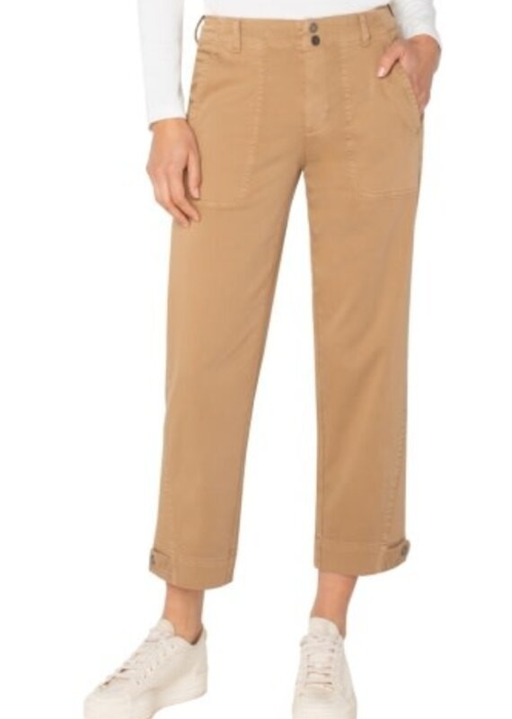 LIVERPOOL LOS ANGELES Utility Crop w/ Tab Hem