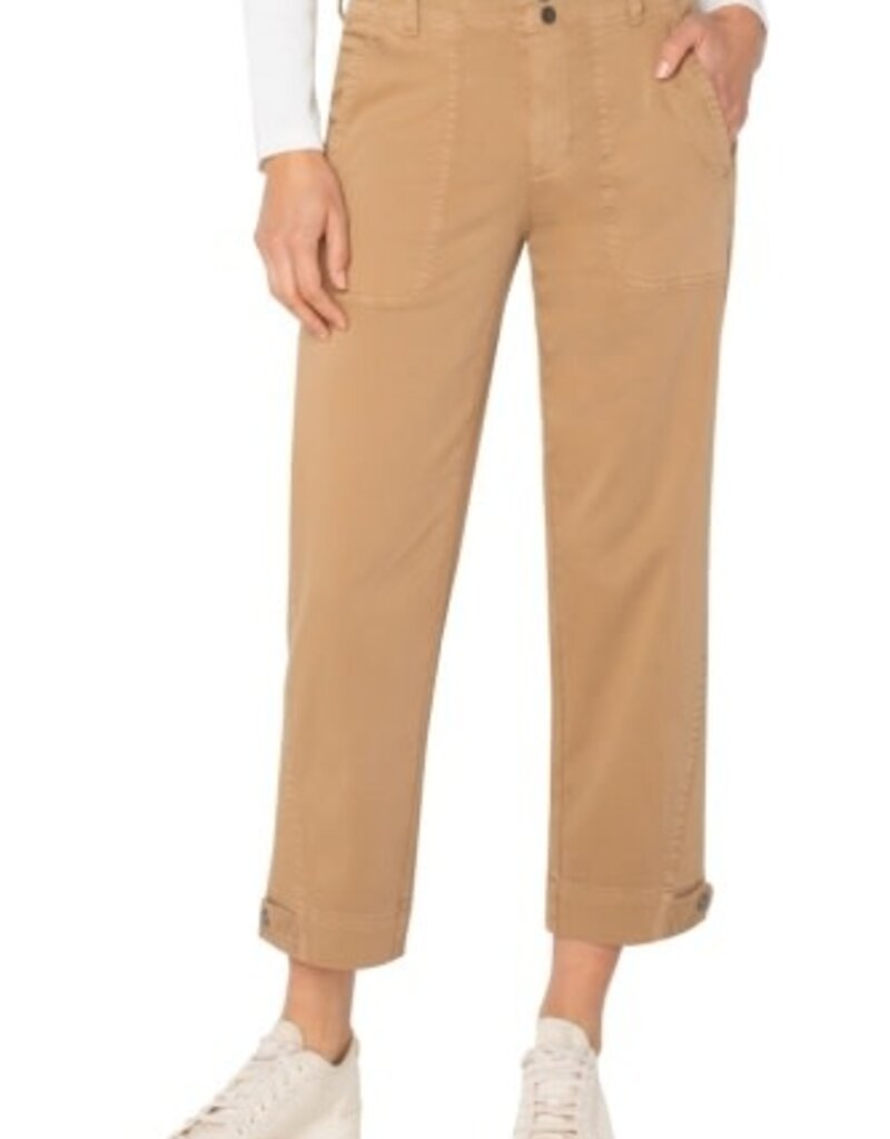 LIVERPOOL LOS ANGELES Utility Crop w/ Tab Hem