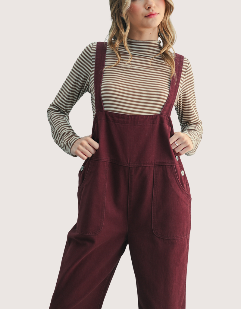 WISHLIST Denim Square Neck Jumpsuit