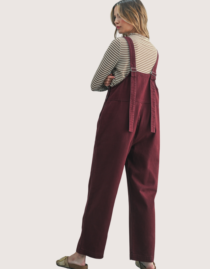 WISHLIST Denim Square Neck Jumpsuit