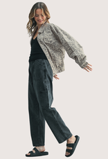 WISHLIST Muted Leopard Denim Jacket