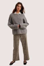 WISHLIST Oversized Drop Shoulder Knit Sweater Grey