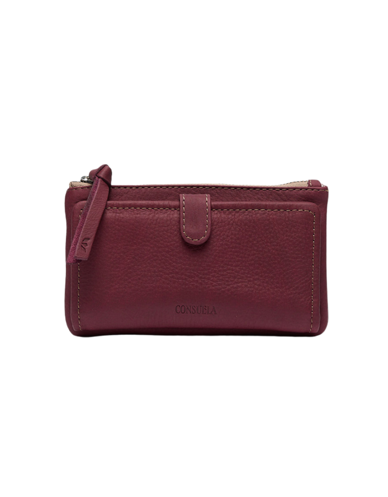 CONSUELA Slim Wallet Plum