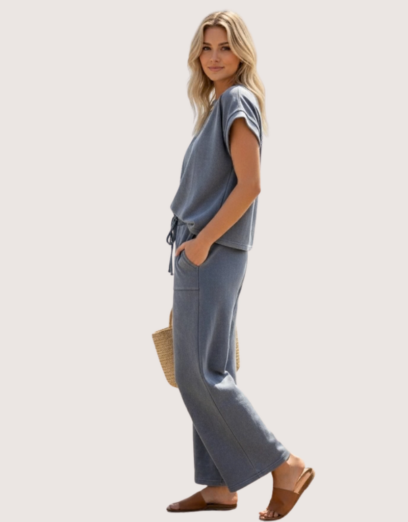 SEWN AND SEEN Mineral Wash Scuba Lounge Set