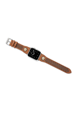 BRIGHTON Mosaic Leather Watch Tan  Band