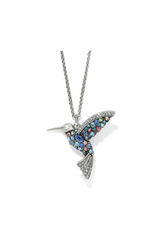 BRIGHTON Trust Your Journey Hummingbird Necklace Multi Color