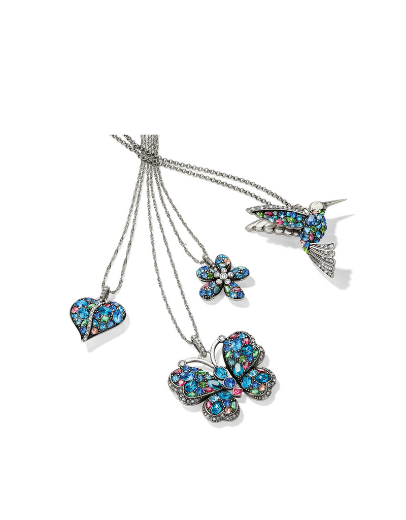 BRIGHTON Trust Your Journey Hummingbird Necklace Multi Color