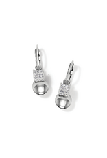 BRIGHTON Meridian Petite Leverback Earrings Silver