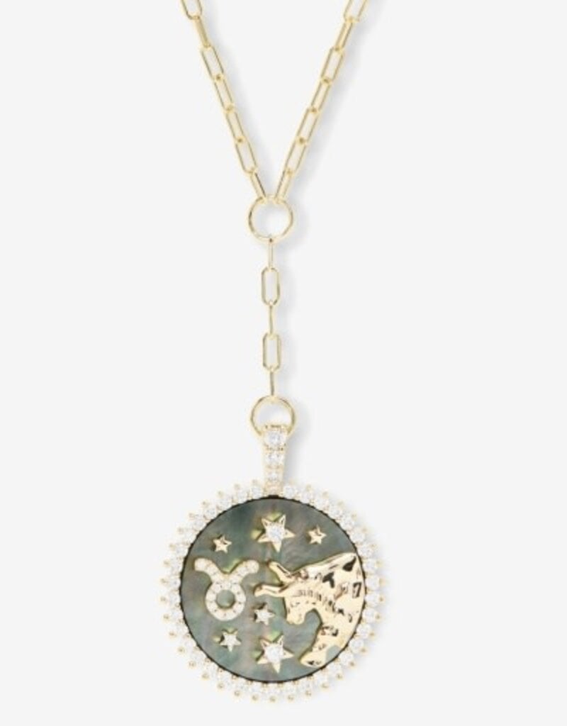 MELINDA MARIA Zodiac Medallion Necklace