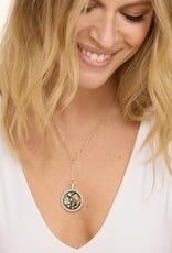 MELINDA MARIA Zodian Medallion Necklace