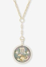 MELINDA MARIA Zodiac Medallion Necklace