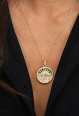 MELINDA MARIA New Beginnings Medallion Necklace
