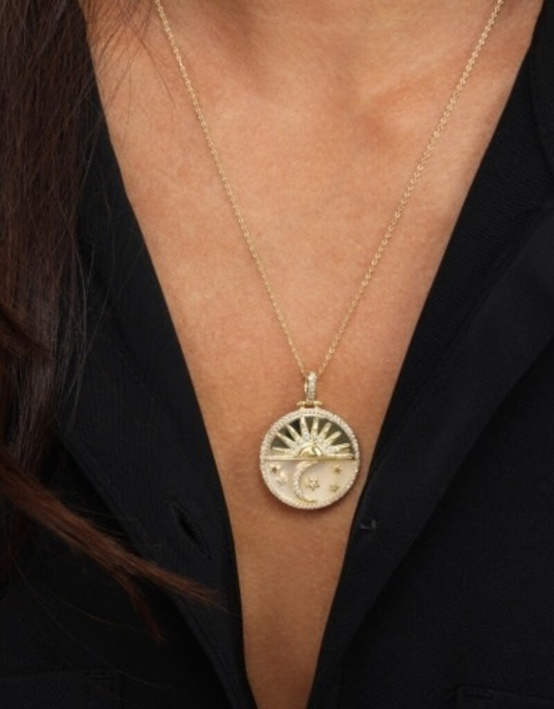 MELINDA MARIA New Beginnings Medallion Necklace