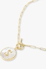 MELINDA MARIA Love Letters Medallion Necklace