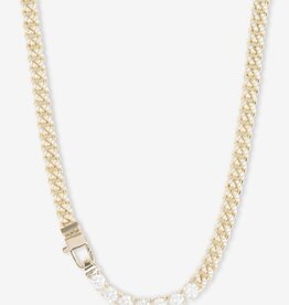 MELINDA MARIA Pavé Julian Loves Diamonds Necklace 22"