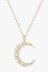 MELINDA MARIA She's an Icon Moon Necklace