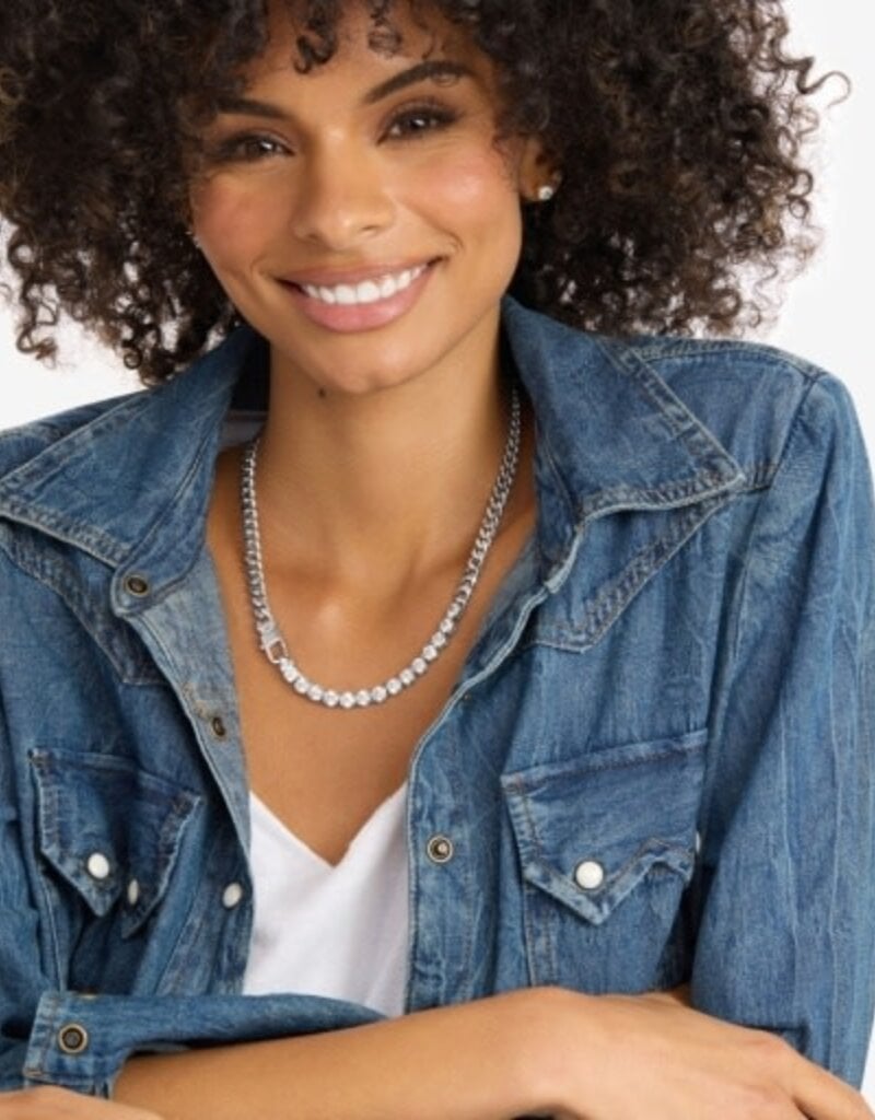 MELINDA MARIA Julian REALLY Loves Diamonds Necklace 18'