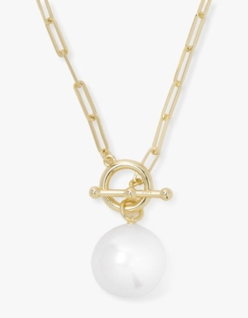 MELINDA MARIA Life's A Ball Pearl Pendant Necklace