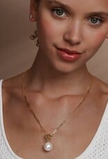 MELINDA MARIA Life's A Ball Pearl Pendant Necklace