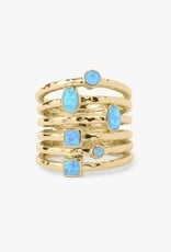 MELINDA MARIA Monroe Blue Opal Ring