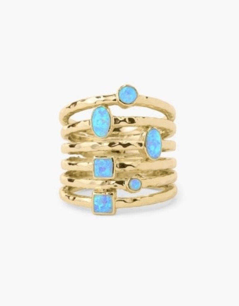 MELINDA MARIA Monroe Blue Opal Ring