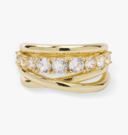 MELINDA MARIA Oh She Fancy Stacked Diamond Ring