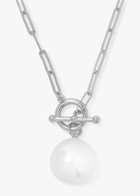 MELINDA MARIA Life's A Ball Pearl Pendant Necklace