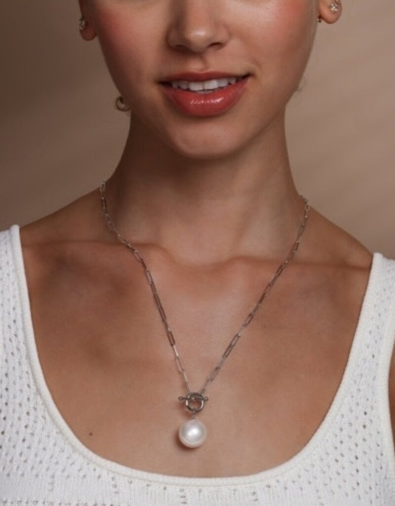 MELINDA MARIA Life's A Ball Pearl Pendant Necklace