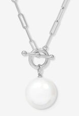 MELINDA MARIA XL Life's a Ball Pearl Pendant Necklace
