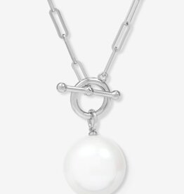 MELINDA MARIA XL Life's a Ball Pearl Pendant Necklace