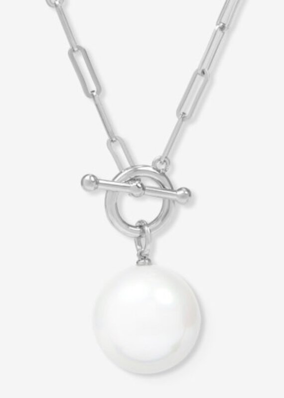 MELINDA MARIA XL Life's a Ball Pearl Pendant Necklace