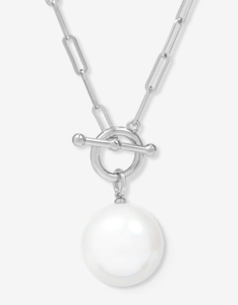 MELINDA MARIA XL Life's a Ball Pearl Pendant Necklace