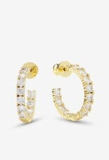 MELINDA MARIA Heiress Hoops .75"