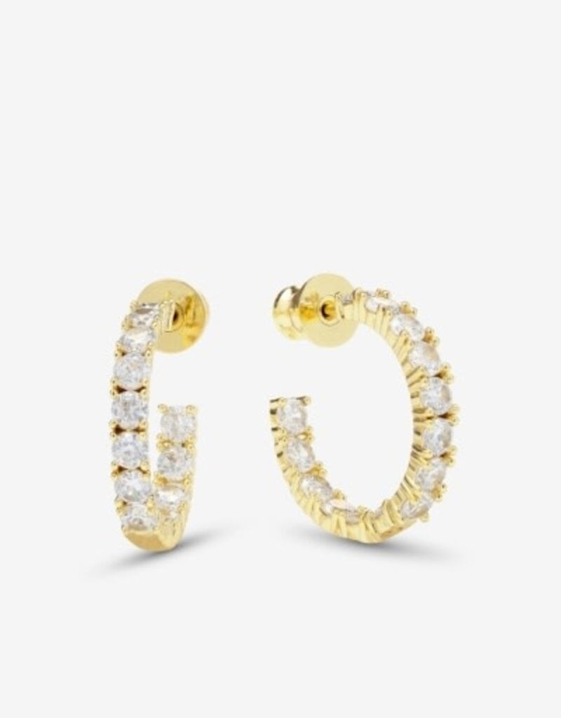 MELINDA MARIA Heiress Hoops .75"