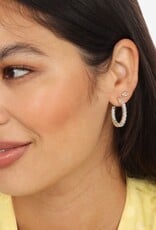 MELINDA MARIA Heiress Hoops .75"