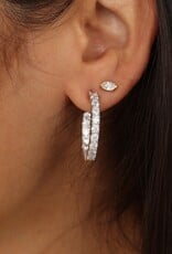 MELINDA MARIA Heiress Hoops .75"