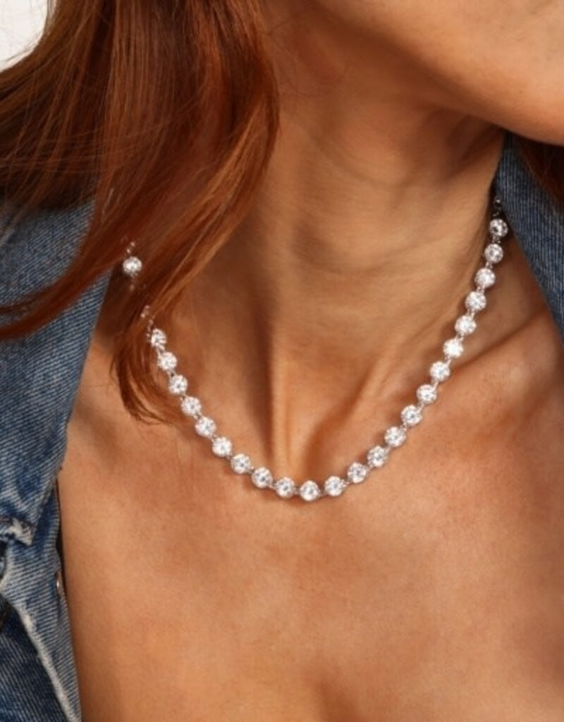 MELINDA MARIA She's an Icon Mama Tennis Necklace 16'