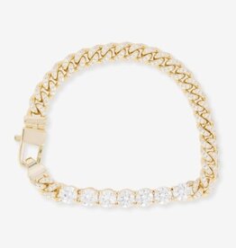 MELINDA MARIA Pave Julian Loves Diamonds Bracelet