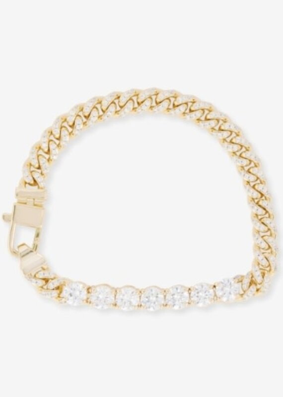 MELINDA MARIA Pave Julian Loves Diamonds Bracelet