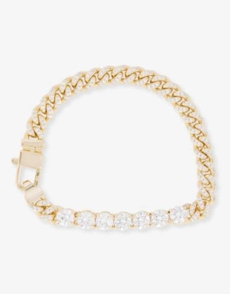 MELINDA MARIA Pave Julian Loves Diamonds Bracelet