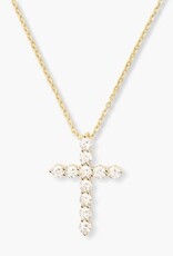 MELINDA MARIA Oh She Fancy Small Cross Pendant