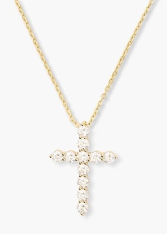 MELINDA MARIA Oh She Fancy Small Cross Pendant