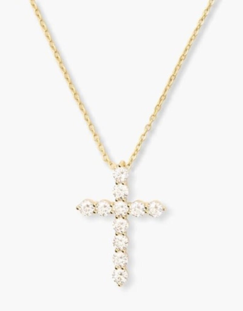 MELINDA MARIA Oh She Fancy Small Cross Pendant