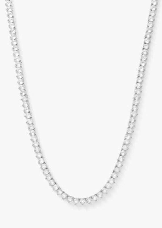 MELINDA MARIA Not Your Basic Tennis Necklace 18'