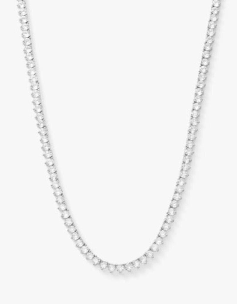 MELINDA MARIA Not Your Basic Tennis Necklace 18'